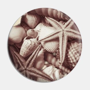 Seashells Beach Vacation Pin