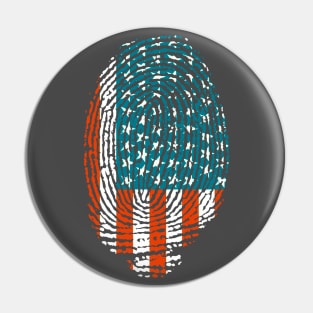American fingerprint Pin
