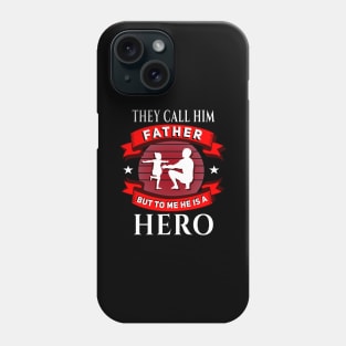 Call him Father,he is a Hero run red Phone Case