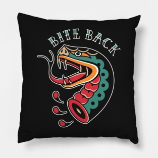 Snake tattoo Pillow