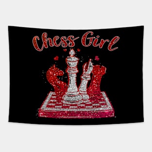 Chess Girl Chess Player Girl Gift Chess Club Tapestry