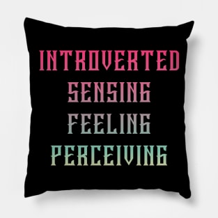 ISFP Introverted Sensing Feeling Perceiving Pillow