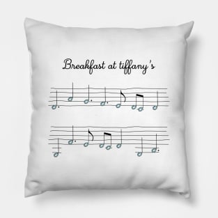 Breakfast At Tiffany's Diamond music sheet artwork Audrey Hepburn Pillow