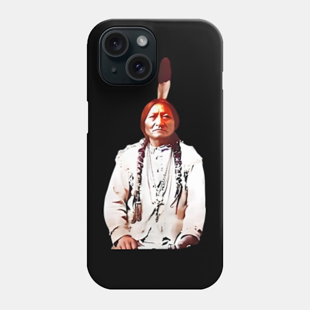 Sitting Bull Phone Case by Desert Owl Designs