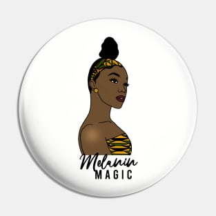 Melanin Magic Black Queen Black History Month Gift Pin