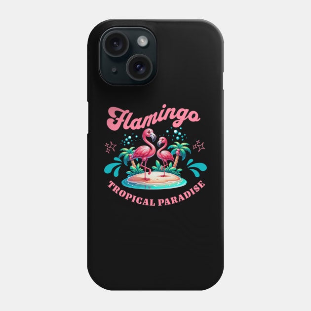 Flamingos Phone Case by Ayzora Studio