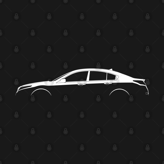 Acura TL (UA8) Silhouette by Car-Silhouettes