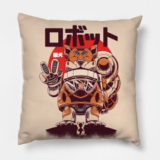 Manga Style Shiba Inu Mech Robot Anime Comic Cartoon Japanese Pillow