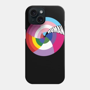 Human flag LGBT gay pride festival transgender T-Shirt Phone Case