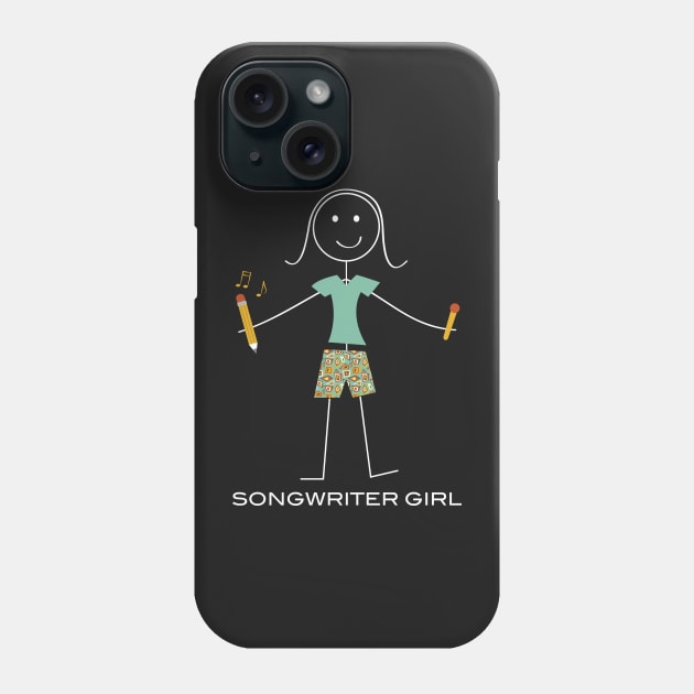 Funny Womens Songwriter Design Phone Case by whyitsme