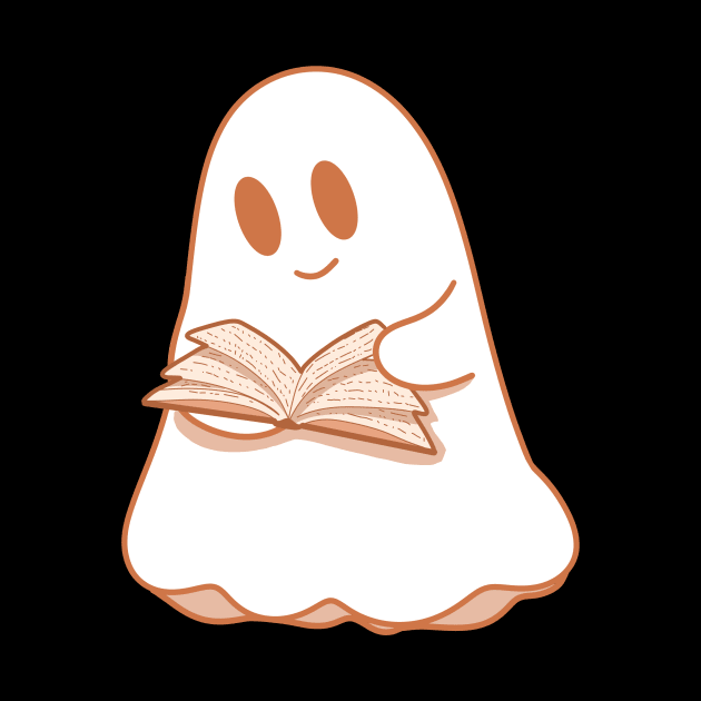 A reading ghost with a book by loulou-artifex