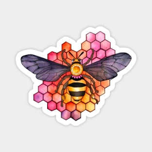 Honeycomb Bee Magnet