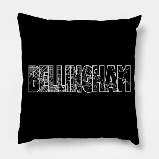 Bellingham Street Map Pillow by thestreetslocal