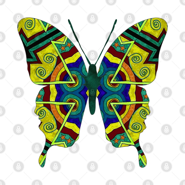 Tribal Butterfly by ShirleyTwofeathers