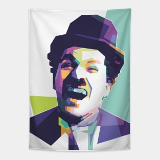 Charlie Chaplin WPAP Tapestry