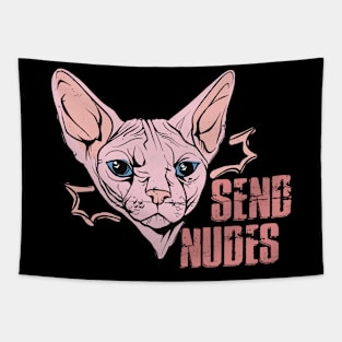 Send Nudes, Sphynx Cat Tapestry