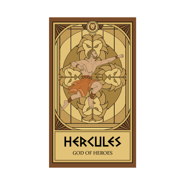 Hercules Tarot Card by katieclouds