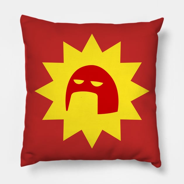 Crimson Bolt Pillow by Meta Cortex