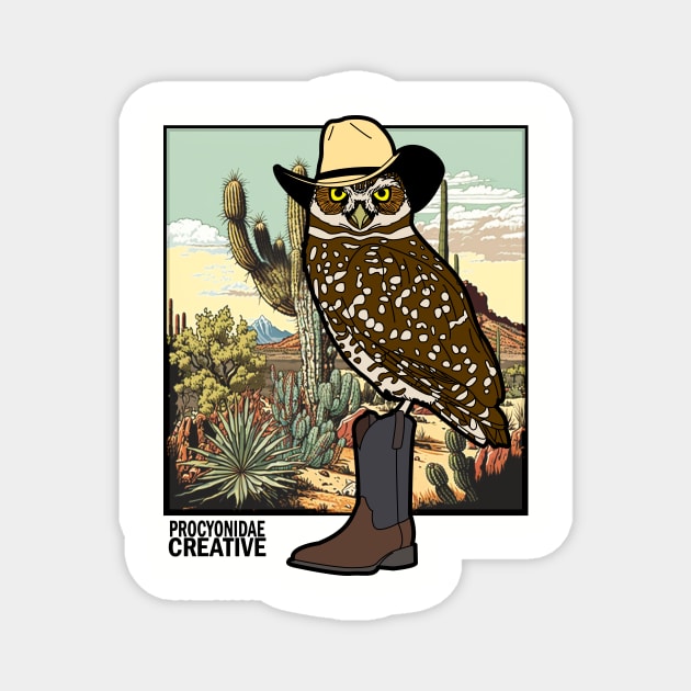 Tecolote Llanero Magnet by ProcyonidaeCreative