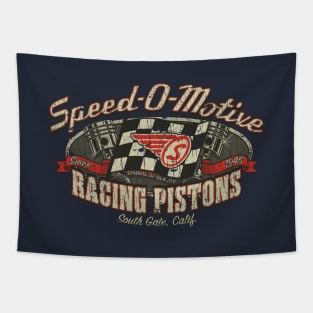 Speed-O-Motive Racing Pistons 1946 Tapestry