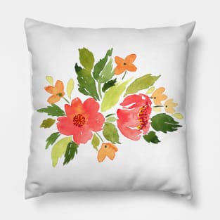 Red Camellias Pillow