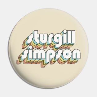 Retro Sturgill Simpson Pin