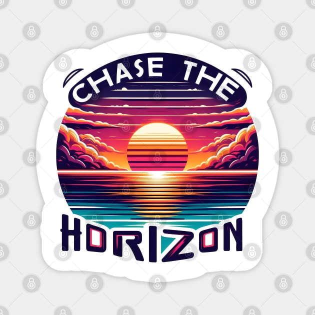 Chase The Horizon Magnet by MakerMind8.2