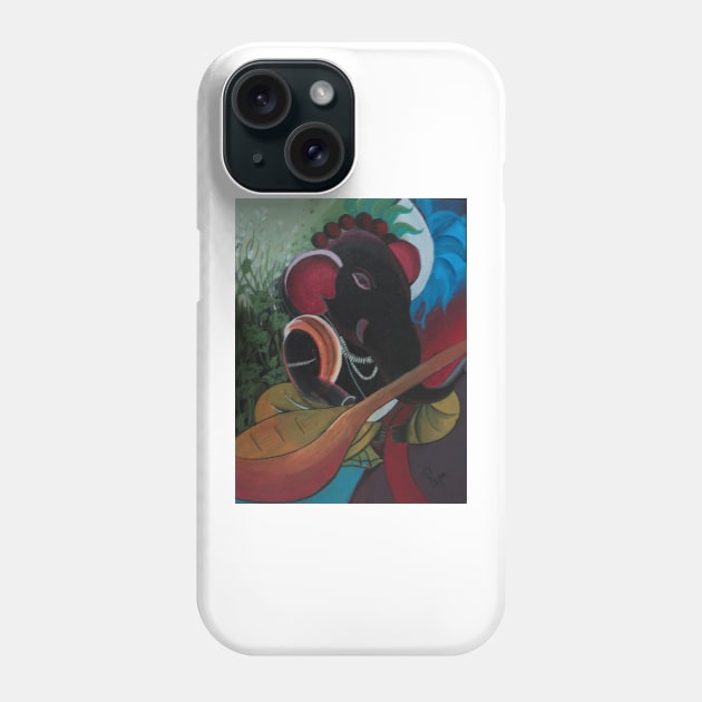 Veena Ganesha Phone Case by Rupaprakash