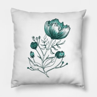 Blue flower Pillow