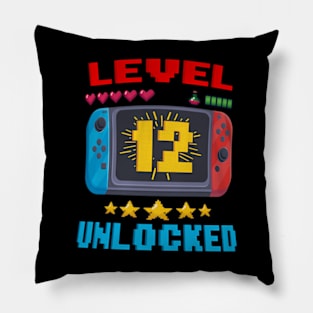 12th Birthday  Level 12  Video  Birthday Pillow