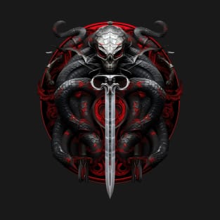 red snake and sword T-Shirt