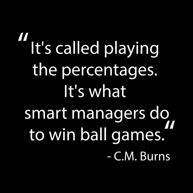 Playing the percentages by Baseball Designs