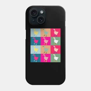 Multi-Colored Warhol Style Geese Phone Case