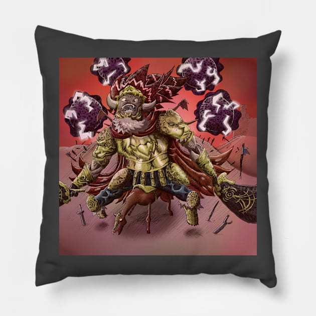 General Radahn Pillow by alchimist