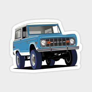 Ford Bronco in blue Magnet