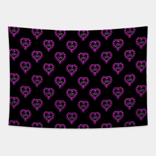 Love Heart in Pink Color Pattern Tapestry