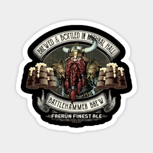 Mithral Hall Battlehammer Brew Bruenor Faerun Dwarf Fourthpeak Frost Hills Magnet