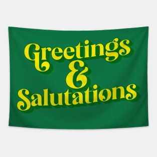 Greetings & Salutations Tapestry