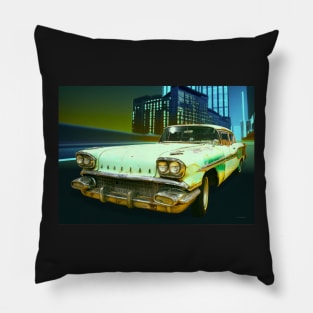 Pontiac Chieftain from 1958 in the City Pillow