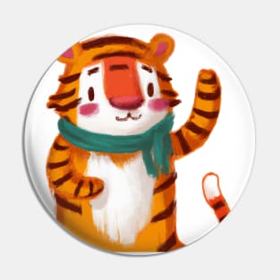 Cute Tiger Drawing Pin