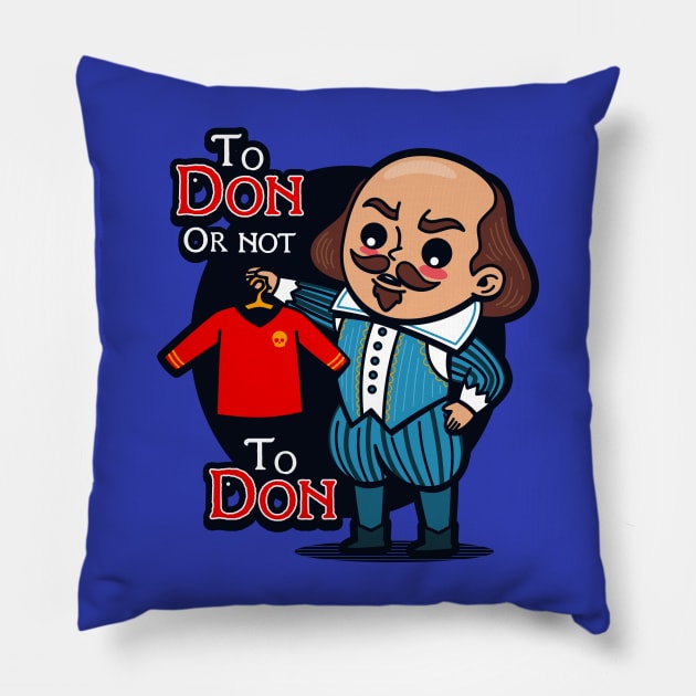 Funny Cute Victorian Shakespeare Trekkie Red Shirt Joke Poetry Pillow by BoggsNicolas