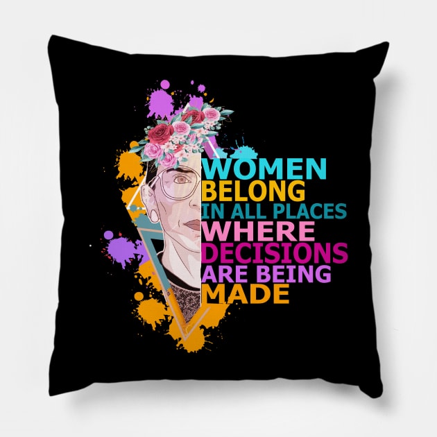 RBG Notorious Pillow by Creation Cartoon