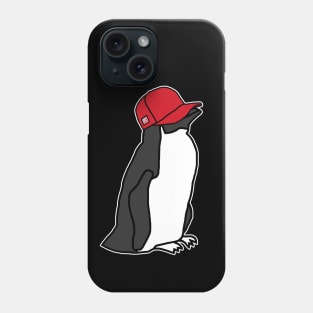 Trucker Hats Red Penguin Graphic Phone Case