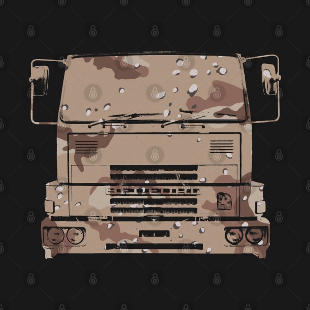 Bedford TM 1980s classic heavy lorry desert camouflage by soitwouldseem