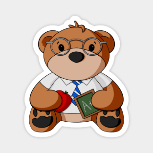 Male Teacher Teddy Bear Magnet