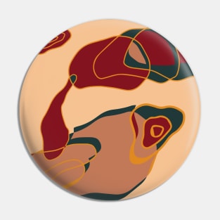 Abstract Art Shapes Earthy Colors Pin