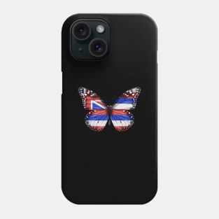 Hawaiian Flag  Butterfly - Gift for Hawaiian From Hawaii Phone Case