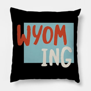 State of Wyoming Pillow