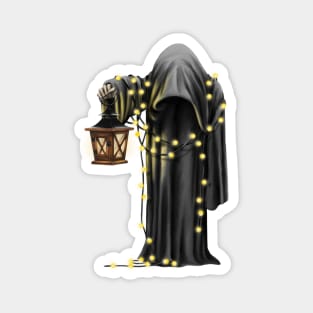 Angel of Death Wrapped in Christmas Lights Magnet