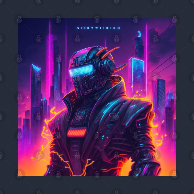 Retrowave Robot #5 by Dataxe